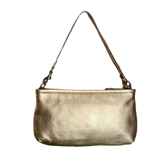 COACH Madison Convertible Handbag/ Wristlet in Metallic Gold.
Flawless. - Picture 2 of 5
